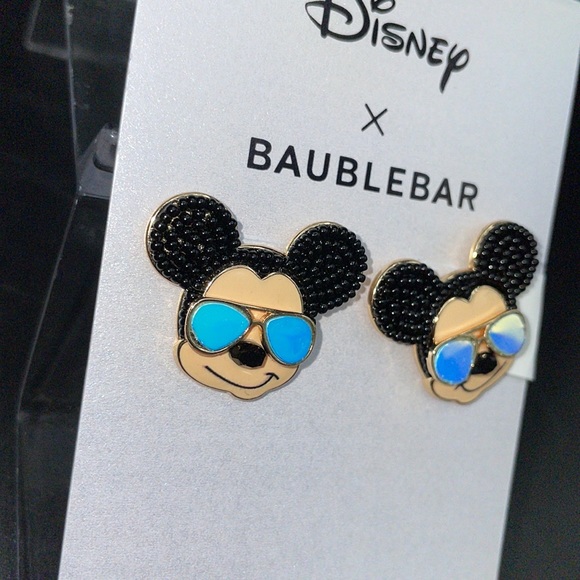 Holiday SALE 🎁Bauble Bar x disney Mickey Mouse Reflective Sunglasses Earrings - Picture 2 of 4
